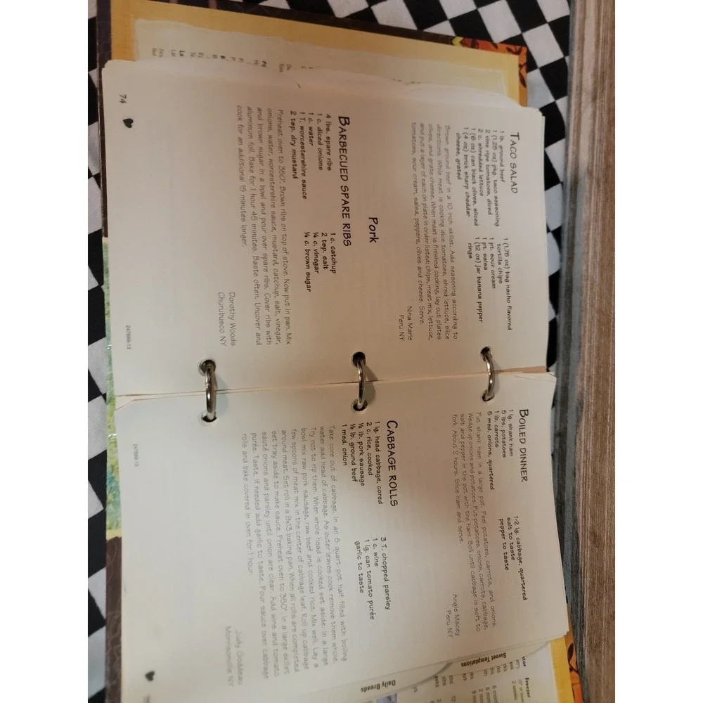Vintage Cookbook Lot of 3 Community Recipes Diabetic Slow Cooker Binder